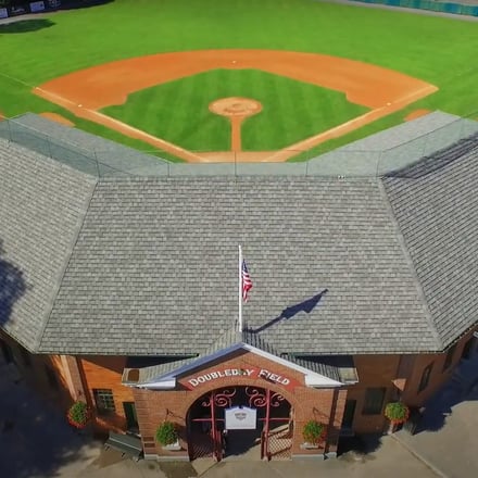 Aerial view of Doubleday Field in Cooperstown