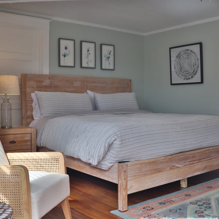 Bright bedroom in a Cooperstown Stay rental